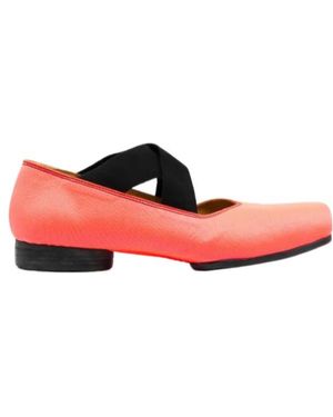 Uma Wang Square-Toe Ballet Flats - Red