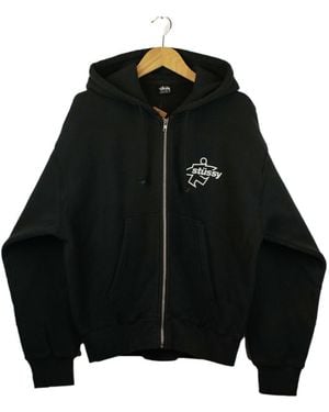 Stussy Stüssy Graphic Zip-Up Hoodie - Black