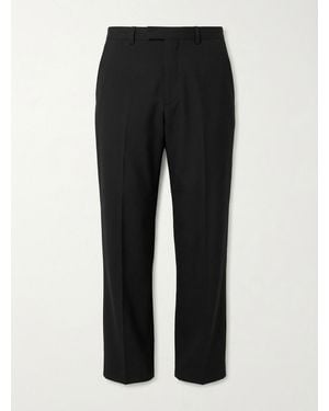 Gucci Twill Straight-Leg Trousers - Black