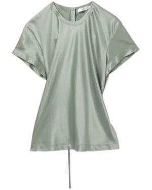 Helmut Lang Silk Blouse - Green