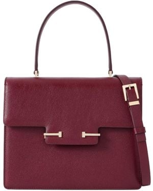 Tom Ford Leather Shoulder Bag - Red