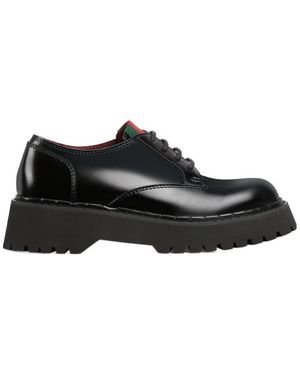 ローファー・オックスフォード GUCCI Women Laced up Shoes 7943780GQ001000 Black Women's loafer with Horsebit in black leather | GUCCI® US