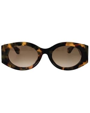 Roberto Cavalli Round-Frame Sunglasses - White