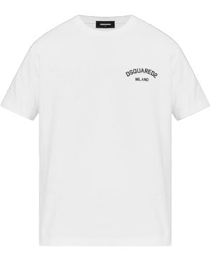 DSquared² Regular Fit Milano T-Shirt - White