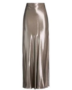 Brunello Cucinelli Solid-Color Flared Skirt - Brown