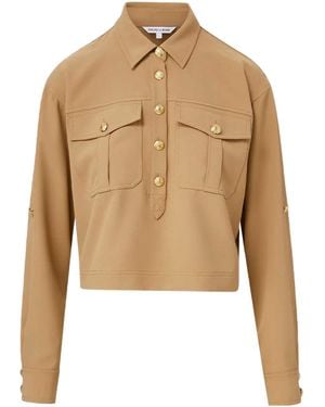 Veronica Beard Colvin Button Jacket - Natural