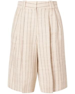 Blazé Milano Striped Shorts - Natural