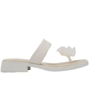 Camper Dana Leather Sandals - White
