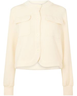 Varley Button-Front Casual Jacket - Natural