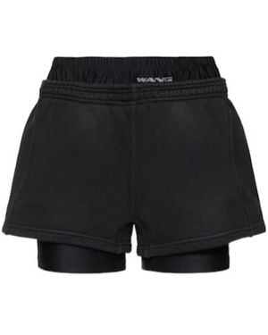 Alexander Wang Elastic Waist Shorts - Black