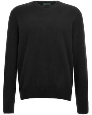Zanone Crewneck Knitted Jumper - Black