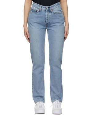 Won Hundred Logo High-Waisted Jeans - Blue