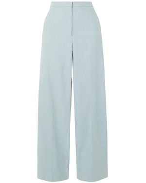 Loulou de Saison Zora Wide-Leg Casual Trousers - Blue
