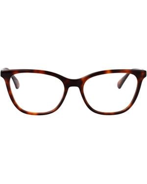 Longchamp Tortoiseshell Cat-Eye-Frame Glasses - White