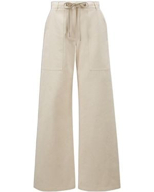 Moncler Cotton Pants - Natural