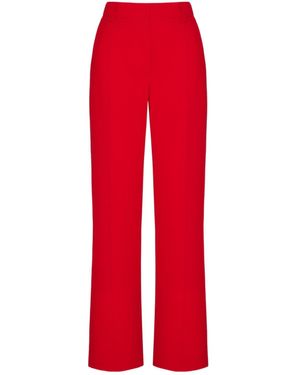 Valentino High Waist Cropped Trousers - Red