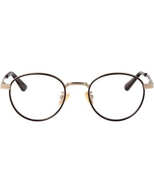 Bottega Veneta Eyewear Round Frame Glasses - Metallic
