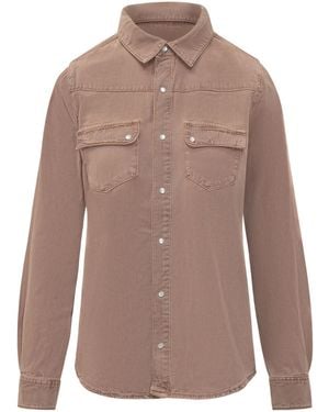 Ba&sh Jada Western Shirt Top - Brown