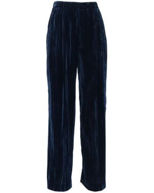 Aspesi Smooth Velvet Trousers - Blue