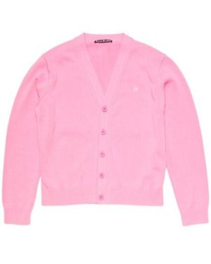 Acne Studios Appliqué Cardigan - Pink