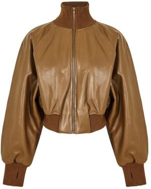 Norma Kamali Bomber Jacket - Brown