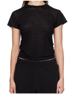 MM6 by Maison Martin Margiela Round-Neck T-Shirt - Black