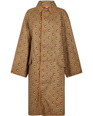 Gucci Double Breasted Trench Coat - Natural