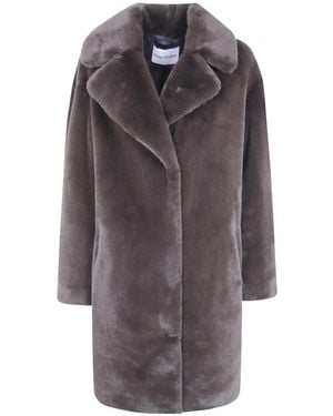 Stand Studio 'Camille' Cocoon Coat - Grey