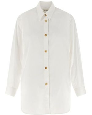 KHAITE Single-Breasted Shirt - White