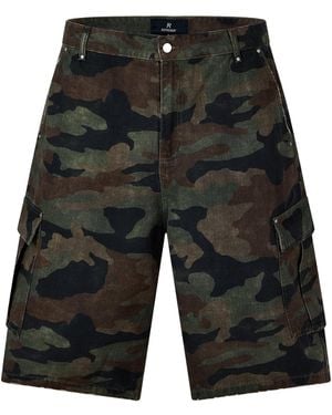 Represent Casual Camouflage Shorts - Gray