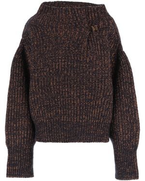 Dries Van Noten Long-Sleeved Sweater - Brown