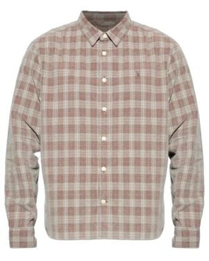 AllSaints Torin Check Shirt - Grey