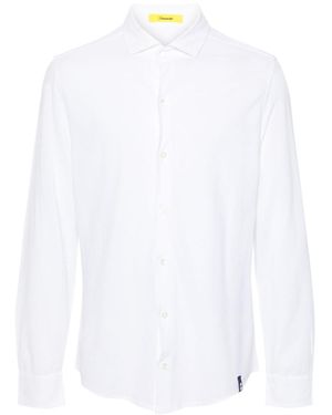 Drumohr Fitted Long-Sleeved Shirt - White