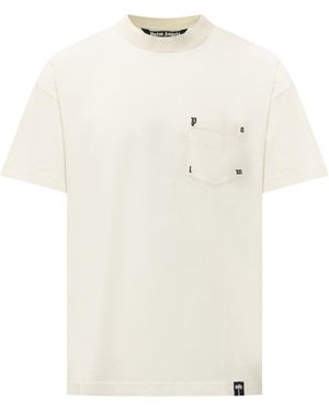 Palm Angels Palm Rib Pocket T-Shirt - White
