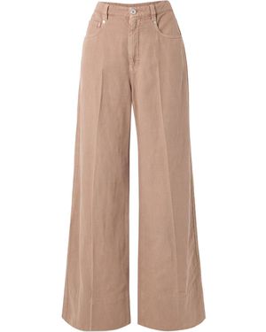 Brunello Cucinelli Wide Leg Jeans - Natural