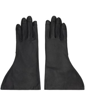 Rick Owens Panelled Gloves - Black