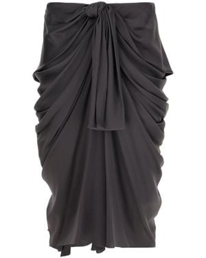 Chloé Knot Skirt - Gray