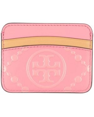 Tory Burch Leather Card Holder - Pink