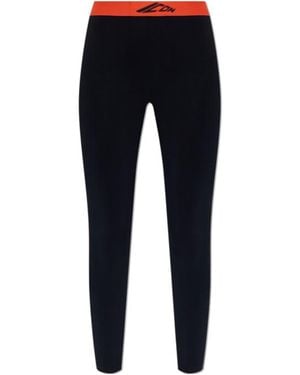 DSquared² Logo-Waistband Leggings - Blue