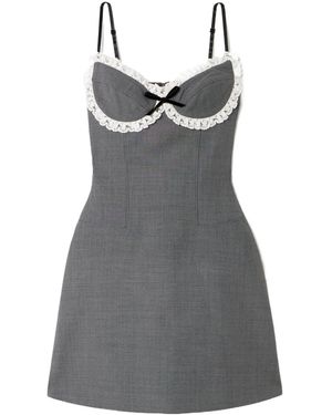 ShuShu/Tong Lace Detail Dress - Grey