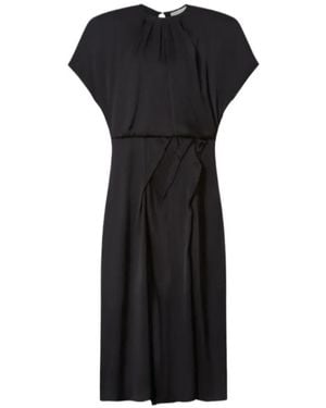 Isabel Marant Namsha Short-Sleeved Crewneck Dress - Black