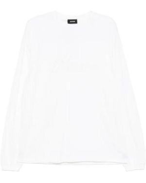we11done Faux-Pearl T-Shirt - White