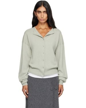 LE17SEPTEMBRE Le17Septembre Moro Cashmere Bell-Sleeve Knit Cardigan - Gray