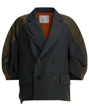 Sacai Hybrid Oversized Blazer - Black