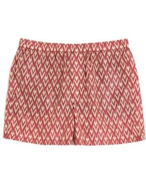 Valentino Toute La V Swim Shorts - Red