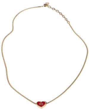 Miu Miu Metal Necklace - Metallic