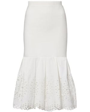 Jonathan Simkhai Broderie Anglaise Midi Skirt - White