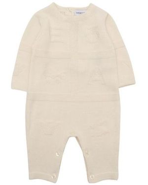 Emporio Armani Logo-Intarsia Pajamas - White