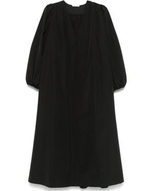 The Row Beauvoir Midi Dress - Black