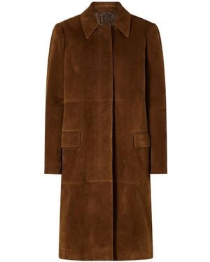 Tom Ford Suede Mackintosh Coat - Brown